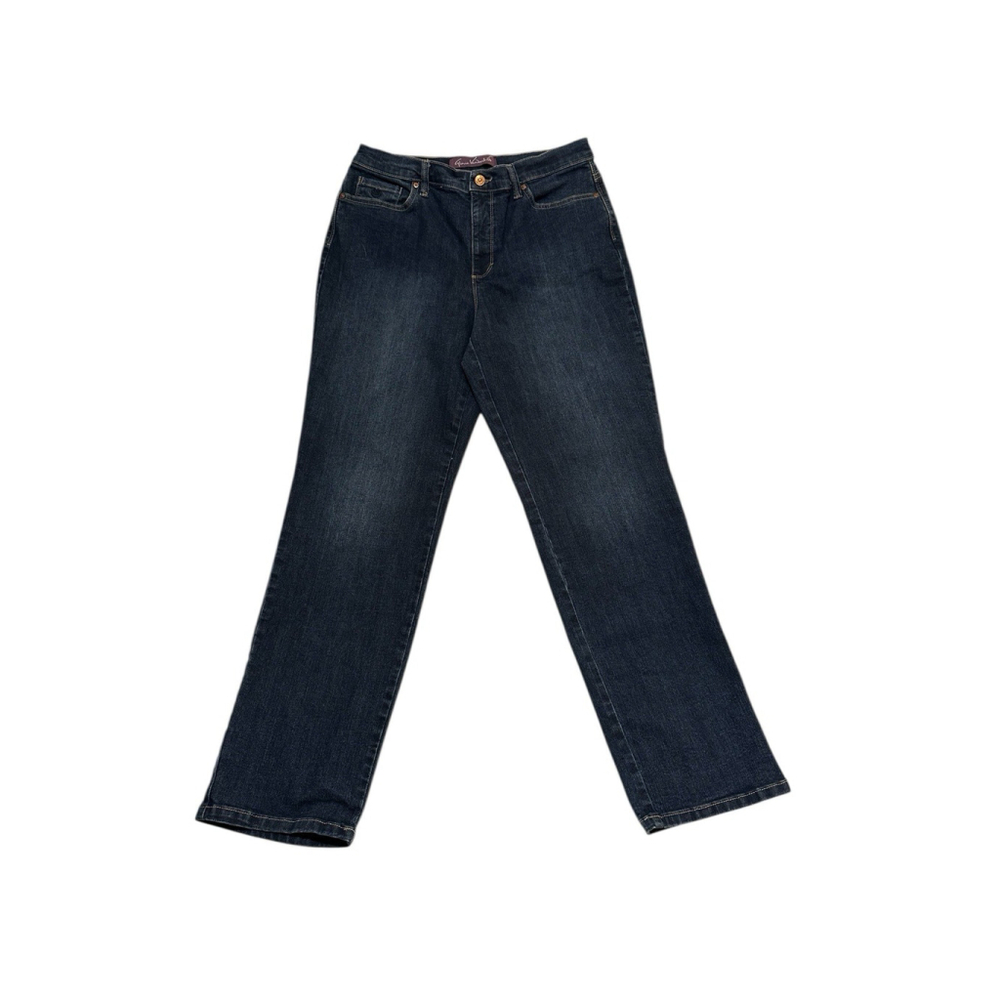 Gloria Vanderbilt Amanda Jeans Womens 12 BLUE Denim Straight Leg 5-Pocket